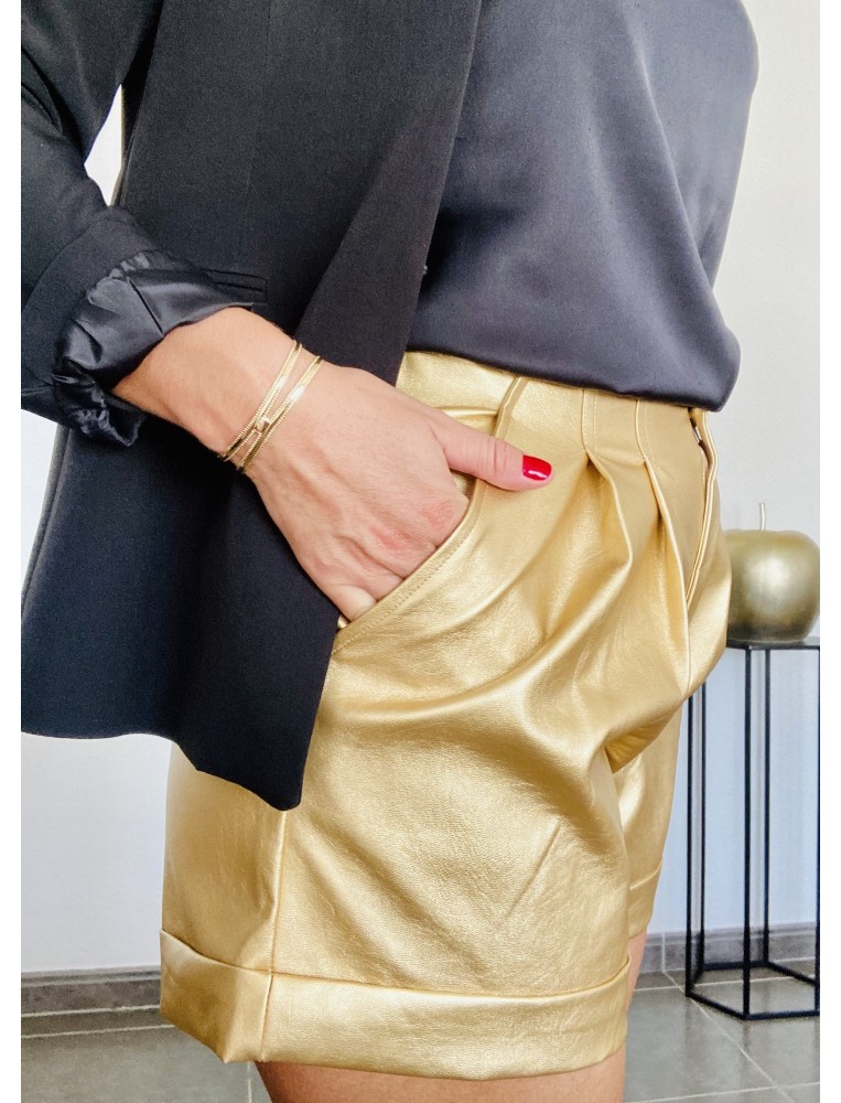 Short doré femme hotsell